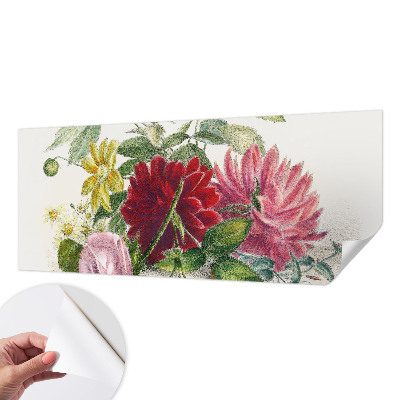 3D fototapetas sienoms su gėlių puokšte