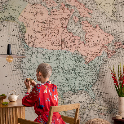 Fototapetas vaiko kambariui Istorinis žemėlapis
