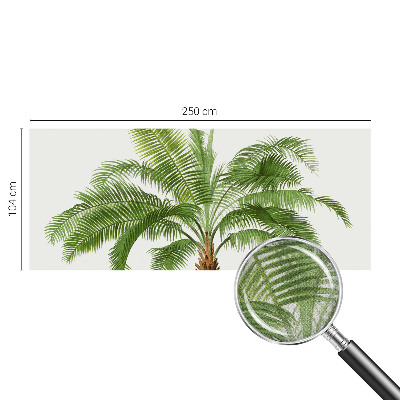 3D fototapetas su blizgančiu palmės raštu