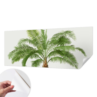 3D fototapetas su blizgančiu palmės raštu