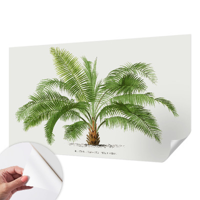 3D fototapetas su blizgančiu palmės raštu