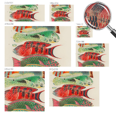 3D fototapetas sienoms Egzotiška žuvis