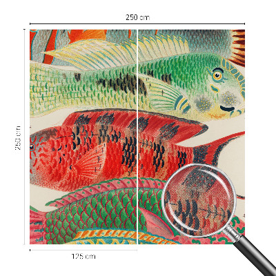 3D fototapetas sienoms su egzotine žuvimi