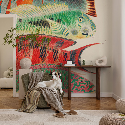 3D fototapetas sienoms su egzotine žuvimi