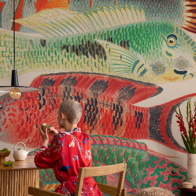 3D fototapetas sienoms Egzotiška žuvis