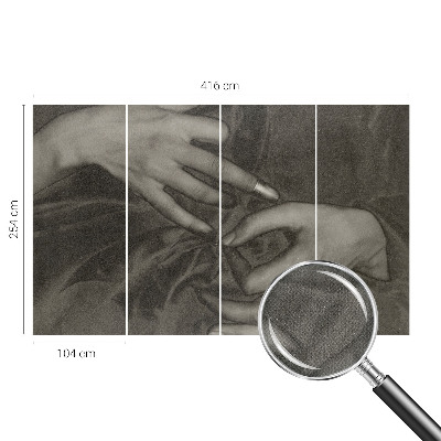 Savaime lipnus fototapetas Rankų darbo medžiaga