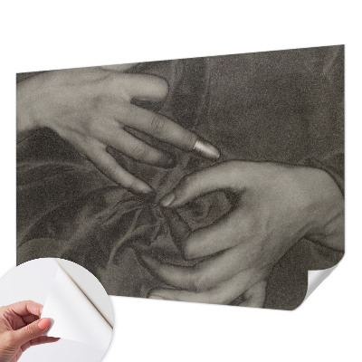 Savaime lipnus fototapetas Rankų darbo medžiaga