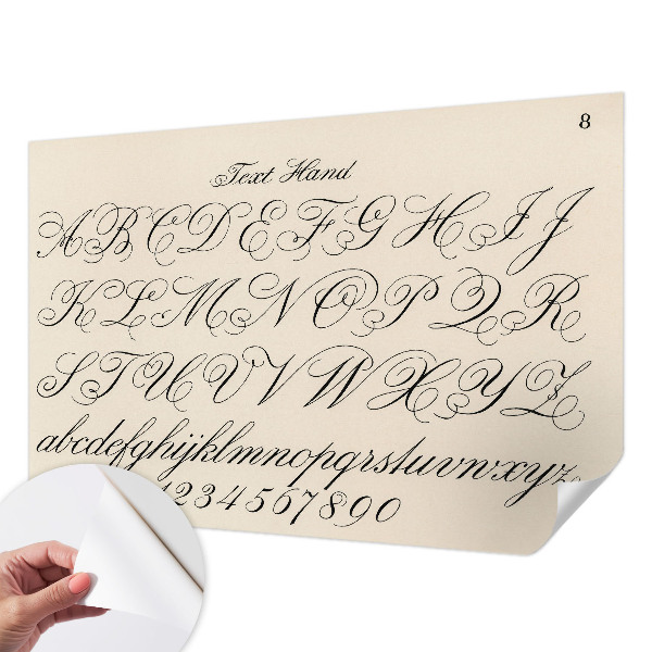 3D fototapetas sienoms Kaligrafinis rašymas