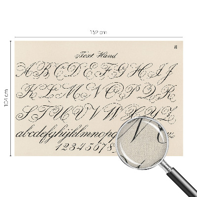 3D fototapetas sienoms Kaligrafinis rašymas