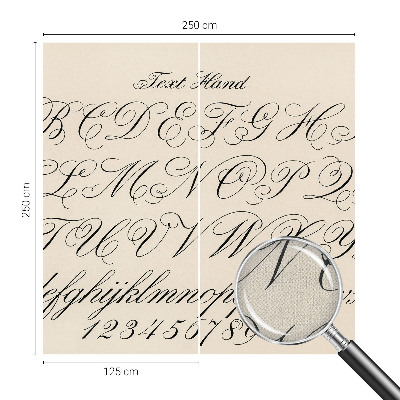 3D fototapetas sienoms Kaligrafinis rašymas