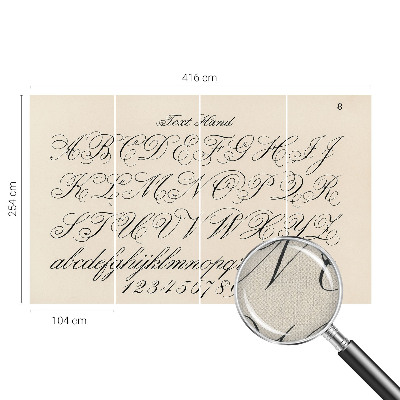 3D fototapetas sienoms Kaligrafinis rašymas