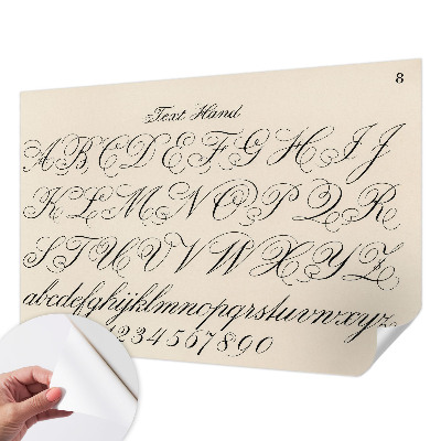 3D fototapetas sienoms Kaligrafinis rašymas