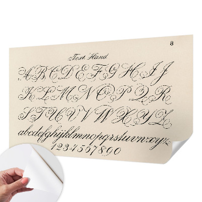 3D fototapetas sienoms Kaligrafinis rašymas