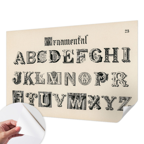 Fototapetai Dekoratyvinis bogstaveris