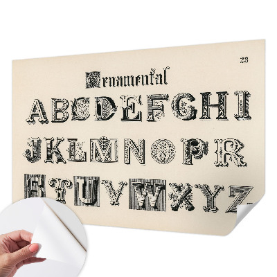 Fototapetai Dekoratyvinis bogstaveris