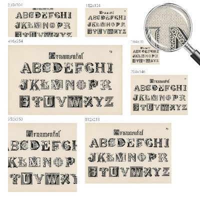 Fototapetai Dekoratyvinis bogstaveris