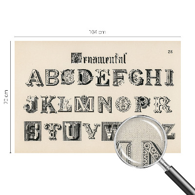 Fototapetai Dekoratyvinis bogstaveris