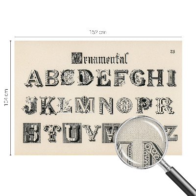 Fototapetai su dekoratyviniu raštu „Bogstaveris“