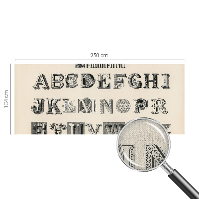 Fototapetai Dekoratyvinis bogstaveris
