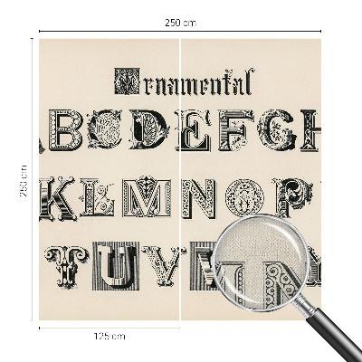 Fototapetai Dekoratyvinis bogstaveris