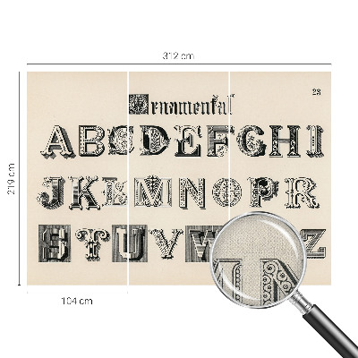 Fototapetai Dekoratyvinis bogstaveris