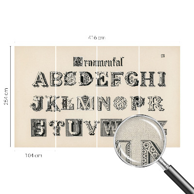 Fototapetai Dekoratyvinis bogstaveris