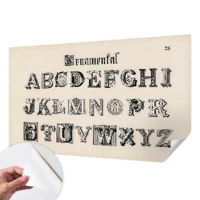 Fototapetai Dekoratyvinis bogstaveris