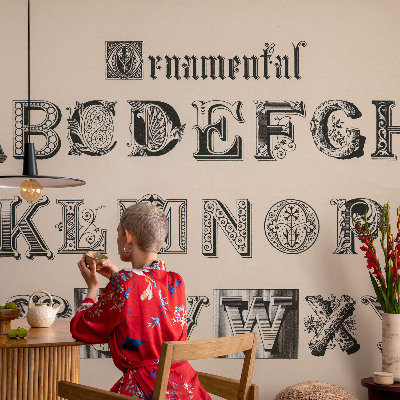 Fototapetai su dekoratyviniu raštu „Bogstaveris“