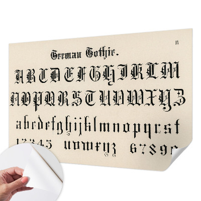 Tapetai Gotiškasis bogstaveris