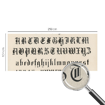 Tapetai Gotiškasis bogstaveris