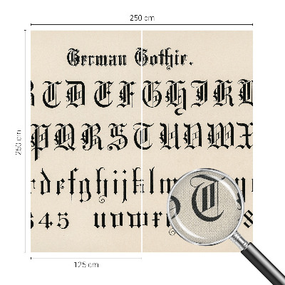 Tapetai Gotiškasis bogstaveris