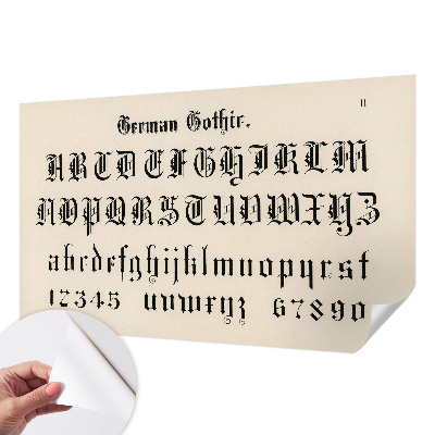 Tapetai su gotiško stiliaus rašmenimis