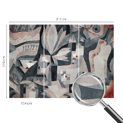 3D fototapetas su gamtos abstrakcijos motyvu