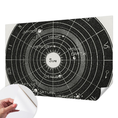 3D fototapetas sienoms su kosmine diagrama