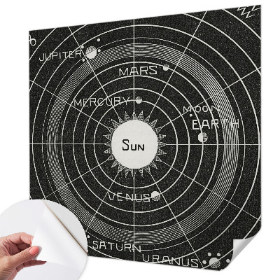 3D fototapetas sienoms su kosmine diagrama