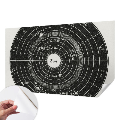 3D fototapetas sienoms su kosmine diagrama