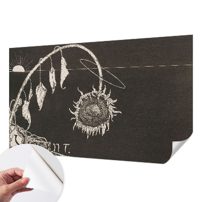 3D fototapetas su nostalgišku saulėlydžiu