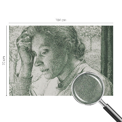 Savaime lipnus fototapetas Atspindinti moteris