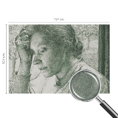 Savaime lipnus fototapetas Atspindinti moteris