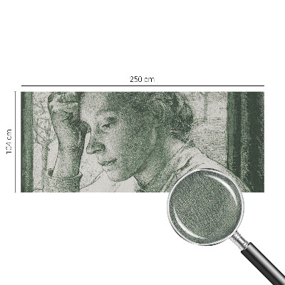 Savaime lipnus fototapetas Atspindinti moteris