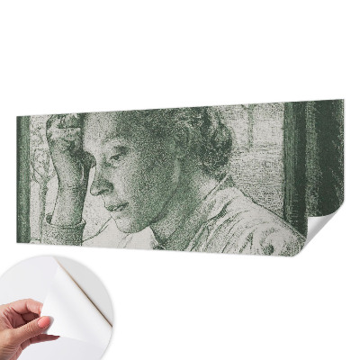 Savaime lipnus fototapetas Atspindinti moteris