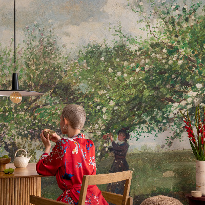 Savaime lipnus fototapetas Forårscene