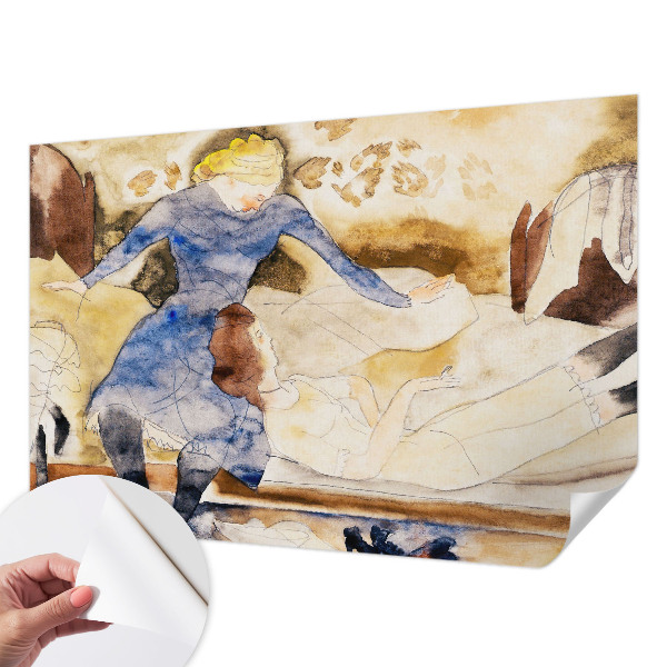 3D fototapetas sienoms Moteriškas fredas