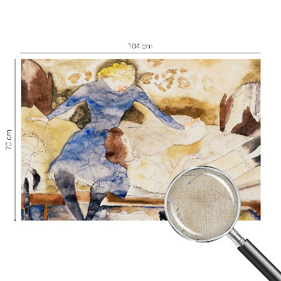 3D fototapetas sienoms Moteriškas fredas