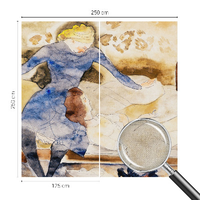 3D fototapetas sienoms Moteriškas fredas