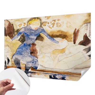 3D fototapetas sienoms Moteriškas fredas