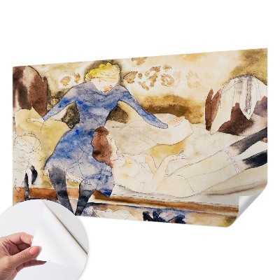 3D fototapetas sienoms Moteriškas fredas