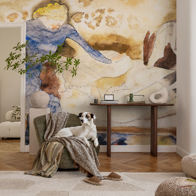 3D fototapetas sienoms Moteriškas fredas