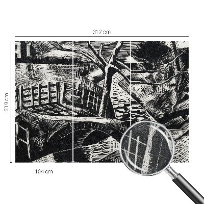 Tapetai Architektoninis kraštovaizdis