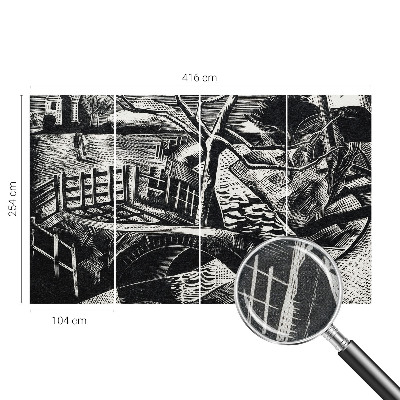 Tapetai Architektoninis kraštovaizdis